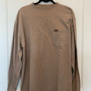 Pendleton Oatmeal Long Sleeve Tee sz L